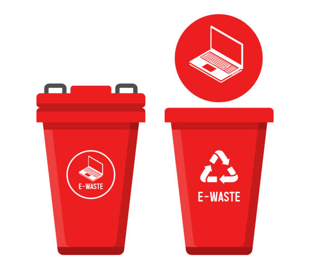 Electronic Waste Container Example 80+ E Waste Recycle Bin Flat Design Stock Photos, Pictures & Royalty ...