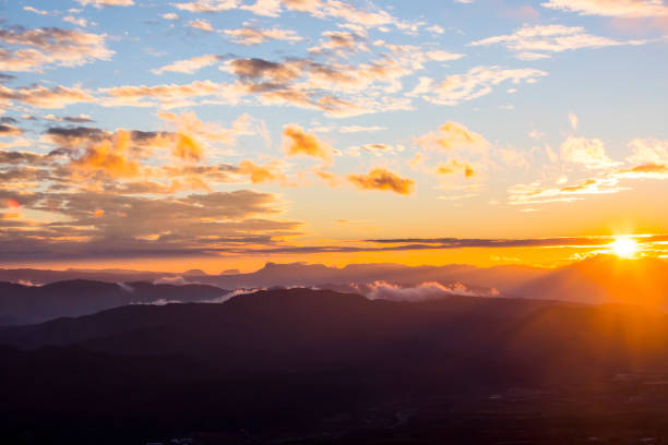 istock Sunset in Mare De Deu Del Mont peak, La Garrotxa, Spain 2199146217