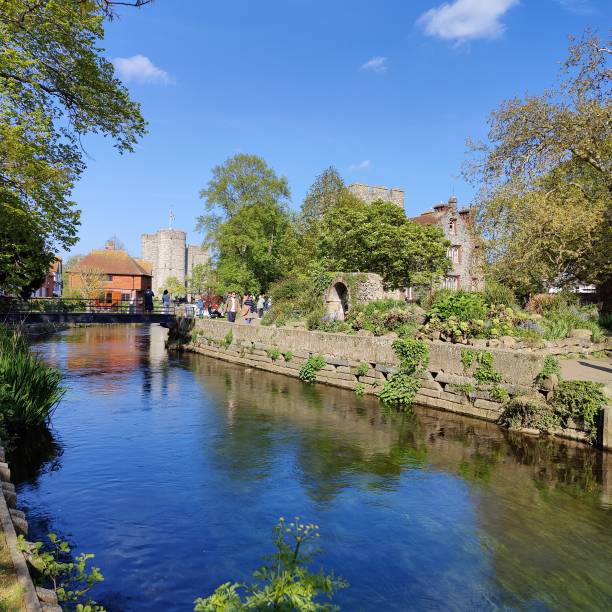 istock Summer in Canterbury by the River 2199148307