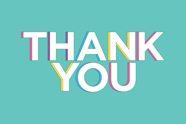 istock Thank you lettering.Modern color lettering template.Vector stock illustration 2199153000