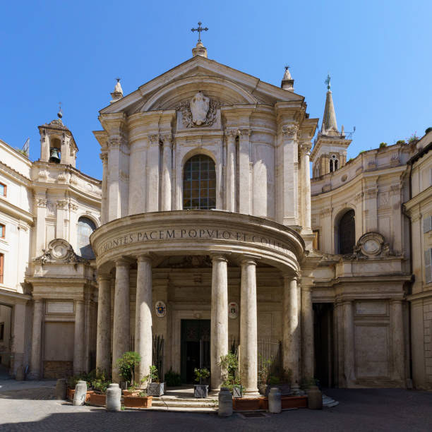 istock Baroque church Santa Maria della Pace 2199161081