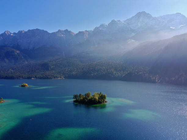istock Garmisch, Germany: The Zugspitze over lake Eibsee 2199161718