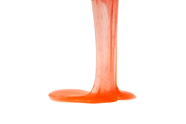 istock Red slime toy isolated on a white background. 2199172451