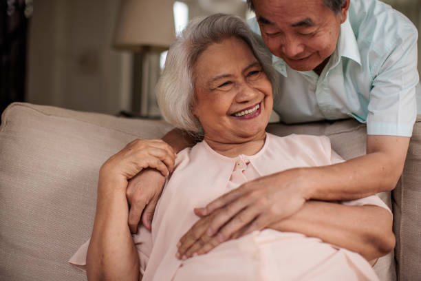 istock Senior Thai Couple Sharing a Tender Moment 2199181190