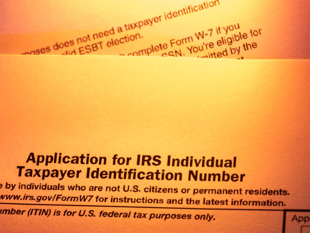 istock Form W-7 to request an IRS Individual Taxpayer Identification Number 2199182067