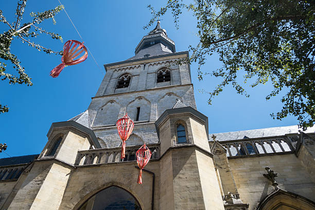 The antique St. Quentin cathedral of the town of Hasselt, the capital of the Flemish Limburg region in Belgium