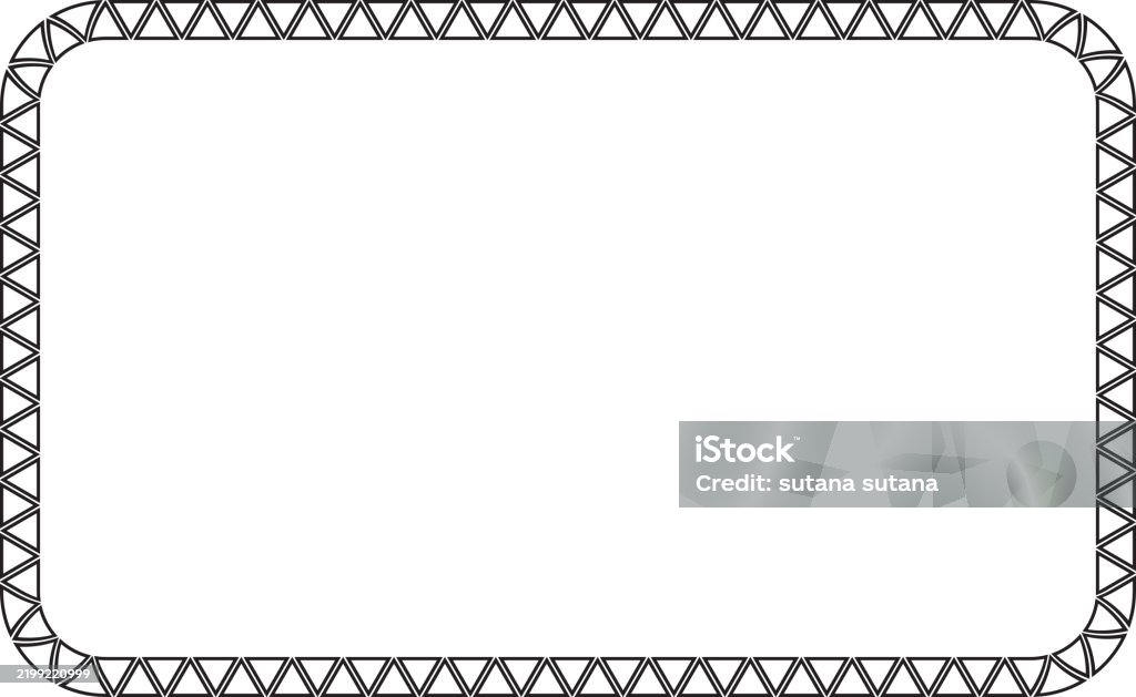 Text Frame African African Triangle Rectangular Frame Stock Illustration - Download Image ...