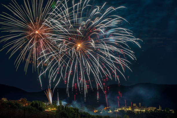 istock Fireworks at Quadrelli in Casteltodino 2199245006