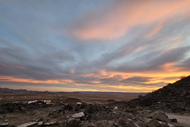 istock Colorful skies and clouds in the desert 2199264066