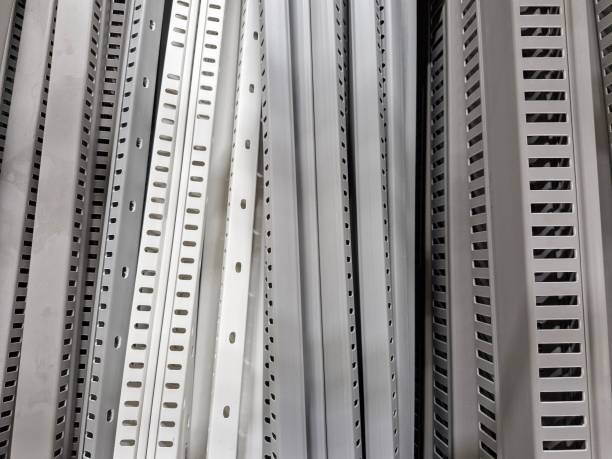 istock Steel columns to assemble shelves 2199278446
