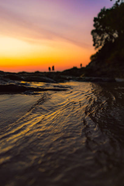 Sunset landscape with tropic beach view, Andaman sea - Phuket Island.