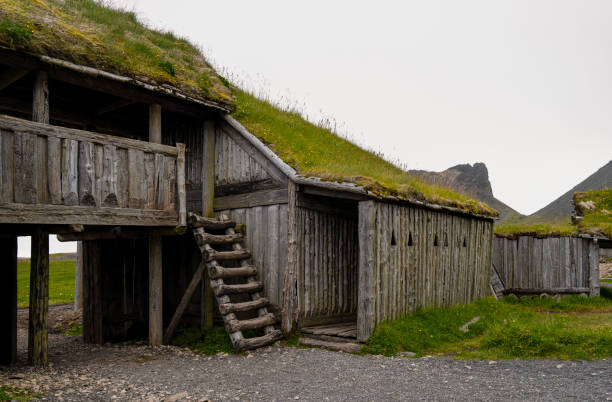 istock Old Viking house.  Vestrahorn, Iceland 2199293058