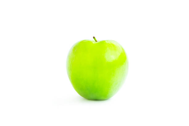 Green Jujube or Monkey apple isolated on white background, Fresh Fruit