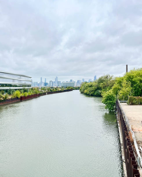 istock Chicago River with downtown Chicago skyline in the background 2199299591