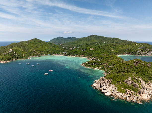 istock Tropical coastal scenery with turquoise water. Koh Tao, Thailand. 2199300638