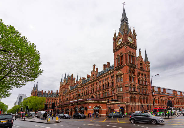 London, UK - 03 May 2024: St Pancras railway station in London