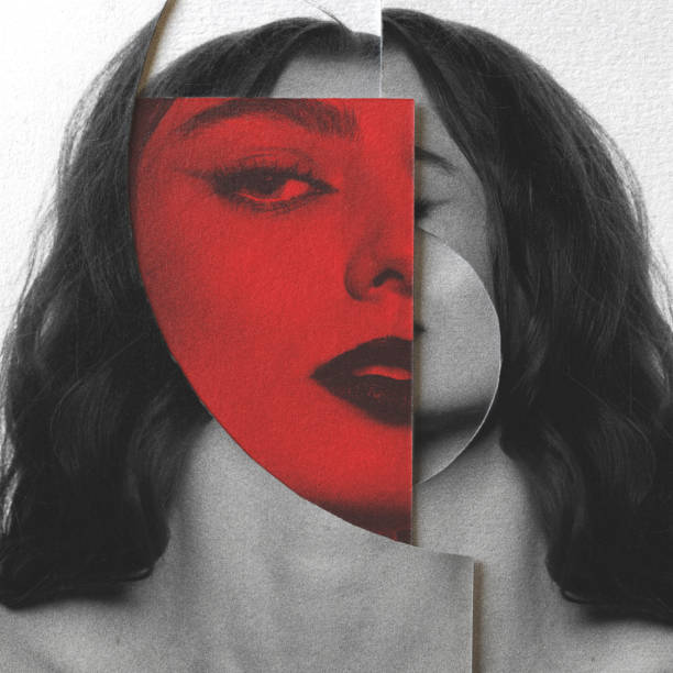 istock Abstract paper collage illustration with woman portrait elements 2199302438