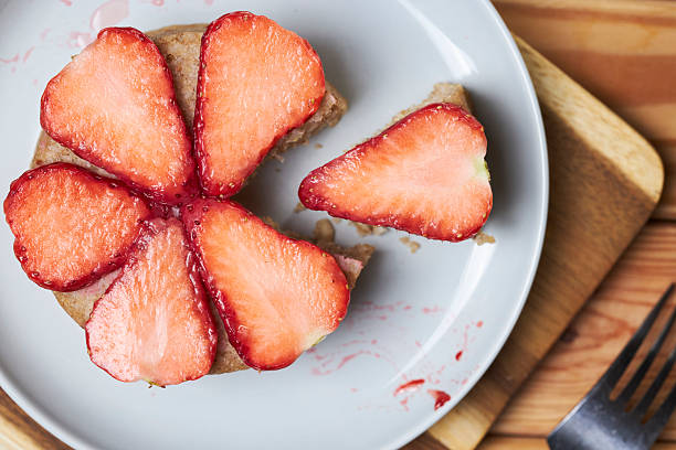 homemade barley strawberry cake