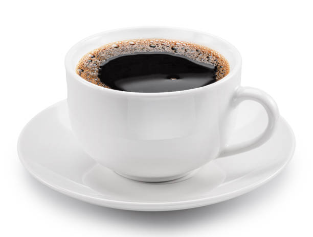 istock Cup of coffee, front view, isolated on white background. File contains clipping path. 2199310558