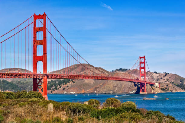 istock Sunset behind the Golden Gate Bridge in San Francisco 2199313912
