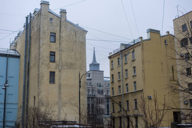 Residential buildings in the city center of St. Petersburg