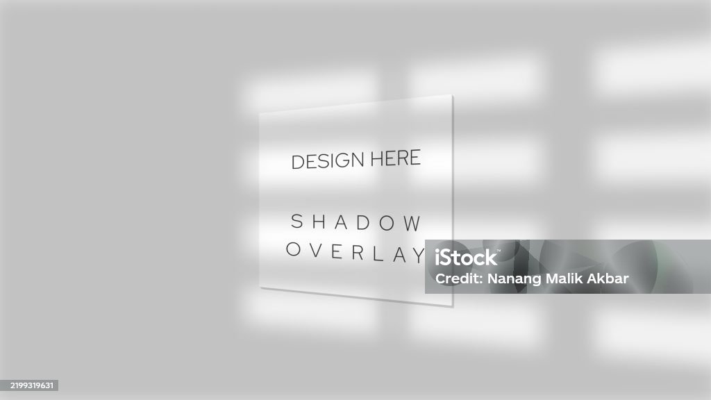 Shadow Layout Shadow Window On The Wall Shadow Overlay Effect Mockup Shadow Overlay ...
