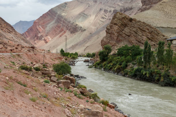 istock Exploring the Yaghnob River framed by stunning mountains in Tajikistan 2199329977