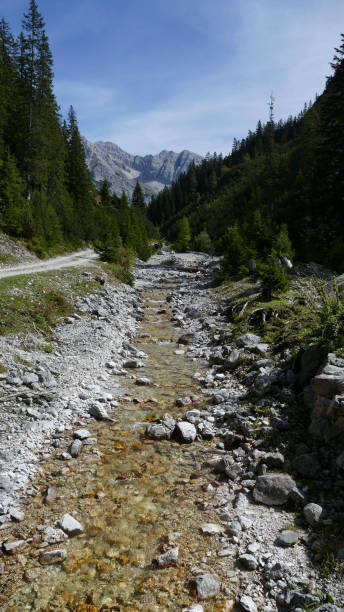 Karwendel mountains on Karwendel Hohenweg, Austria