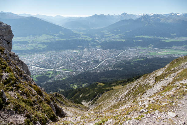 istock Goetheweg trail at Karwendel mountains on Karwendel Hohenweg, Austria 2199340572