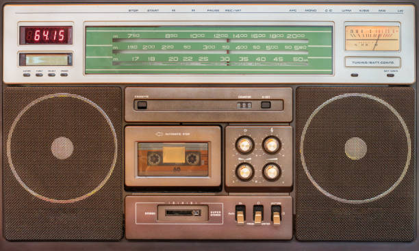istock Old portable radio cassette player 2199341547