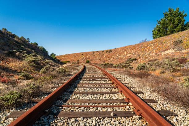 istock Train Tracks at Fort Ord in Monterey California 2199346036