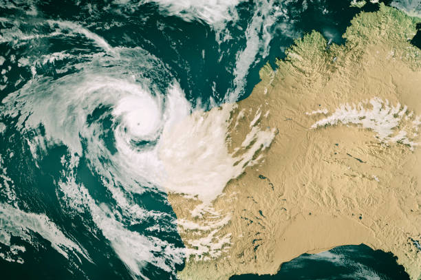 istock Cyclone Sean 20250120 Cloud Map Western Australia 3D Render Color 2199347554