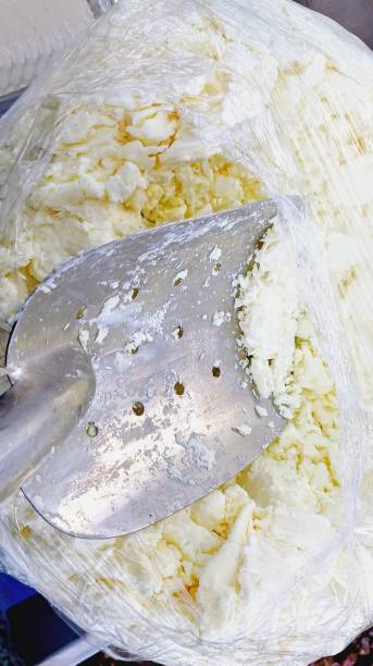 istock Organic tulum cheese in a sack on the market stall 2199352254
