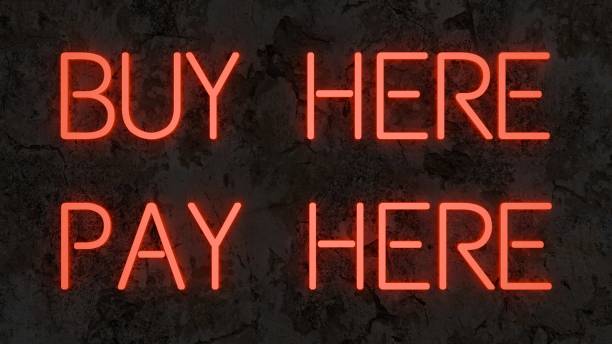 istock neon sign with the text 