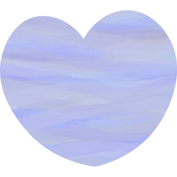 istock Clip art of image of heart icon with beautiful watercolor pattern 2199356969