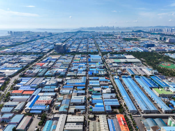 istock Panoramic view of Sihwa Industrial Complex, Siheung-si, Gyeonggi-do 2199361280