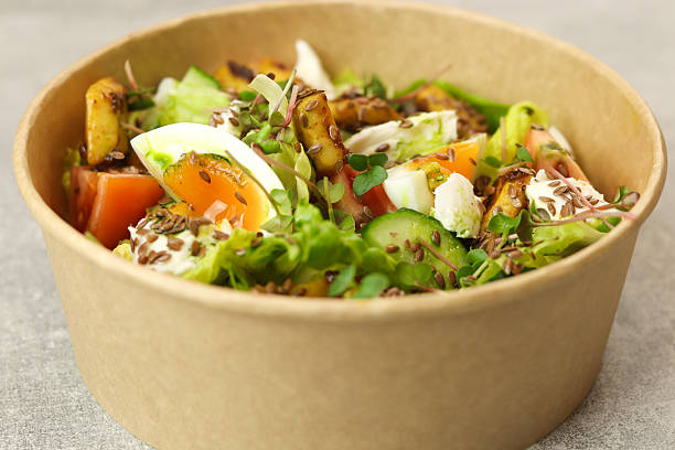 istock Food delivery service and daily ration concept. 2199362392