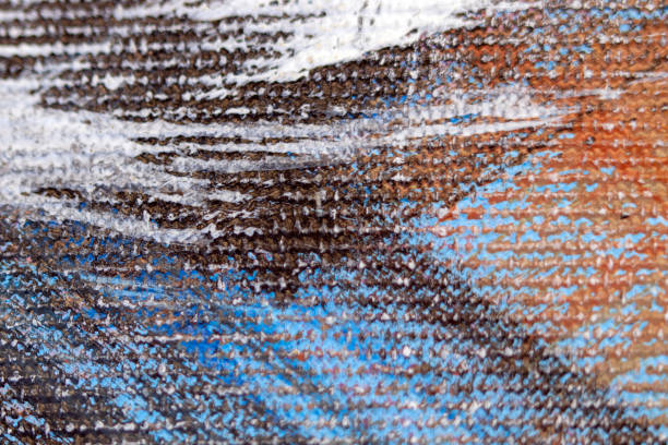 acrylic paint free brush strokes, multi color, macro. background