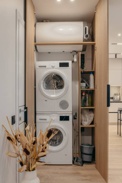 istock Laundry in the modern apartment 2199364316