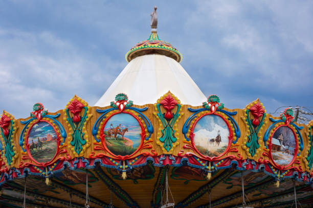 Old Orchard Beach, Maine,USA - June 27, 2017: Palace Playland in Summer, editorial.
