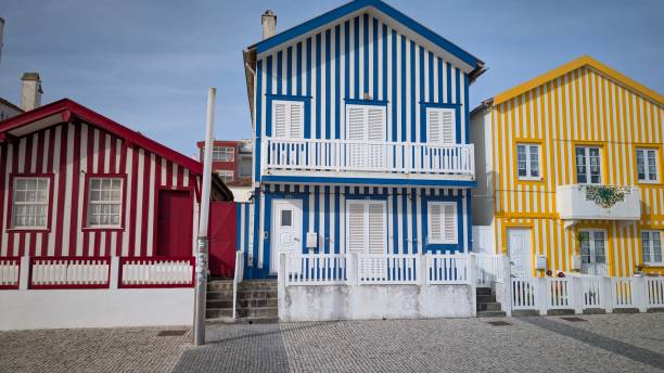 istock Typical houses of Costa Nova 2199374452