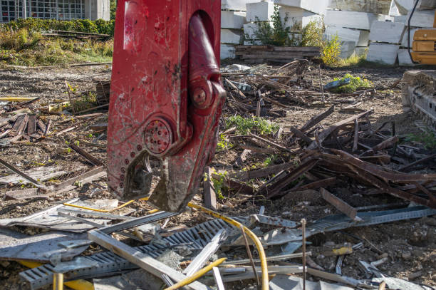 istock Metal component  and debris on a factory 2199377686