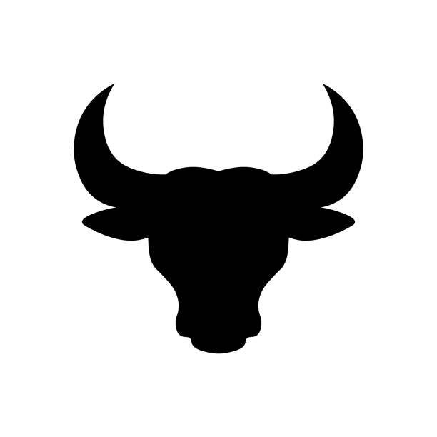telepon selular - banteng jantan ilustrasi stok