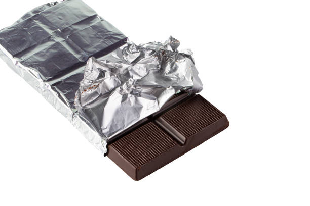 istock Dark Chocolate Bar isolated on a white background. 2199383760