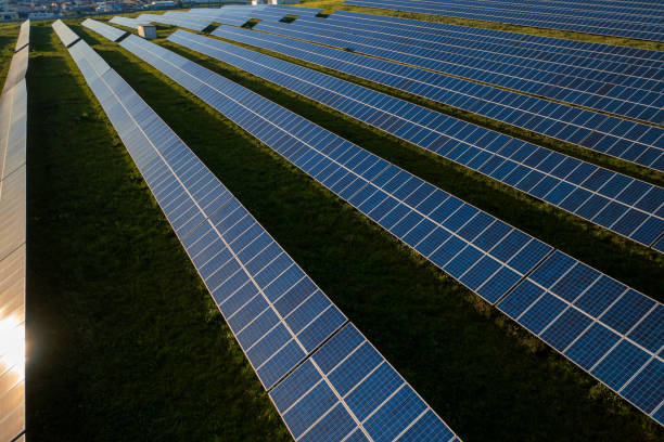 istock Solar farm promoting renewable energy and sustainability 2199386604