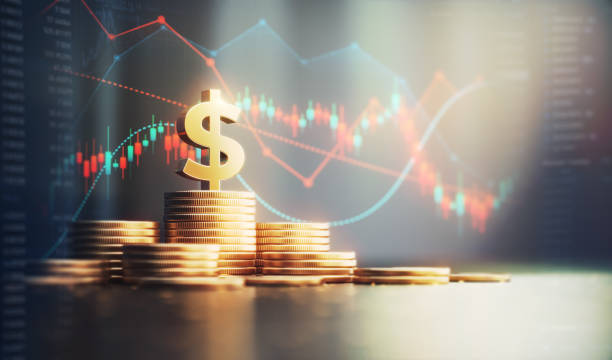 istock Dollar Symbol on Metal Coins on Finance Background 2199388037