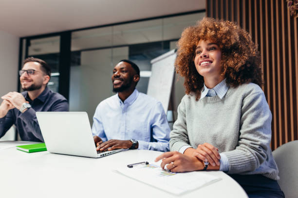 istock Business team attending a meeting in modern office 2199395140
