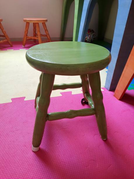 istock Wooden children's stool 2199395365