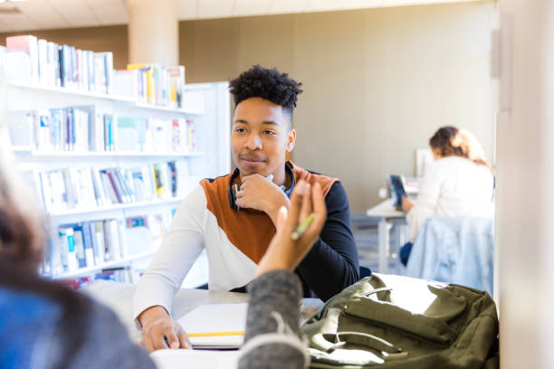 istock Young African American Male Student Studying in Library 2199398200