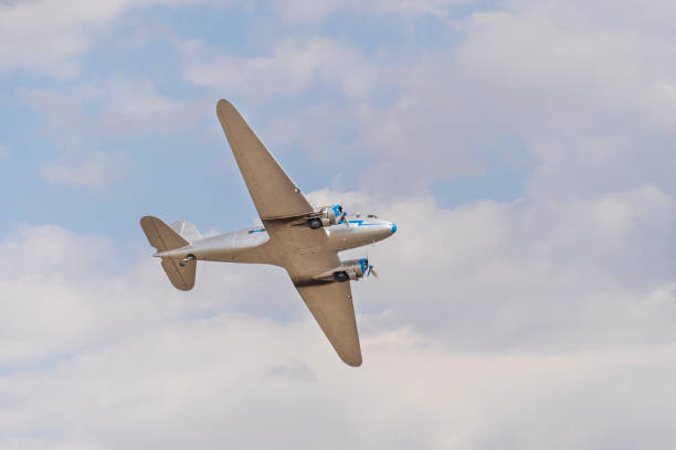 Turboprop engine on an aircraft.